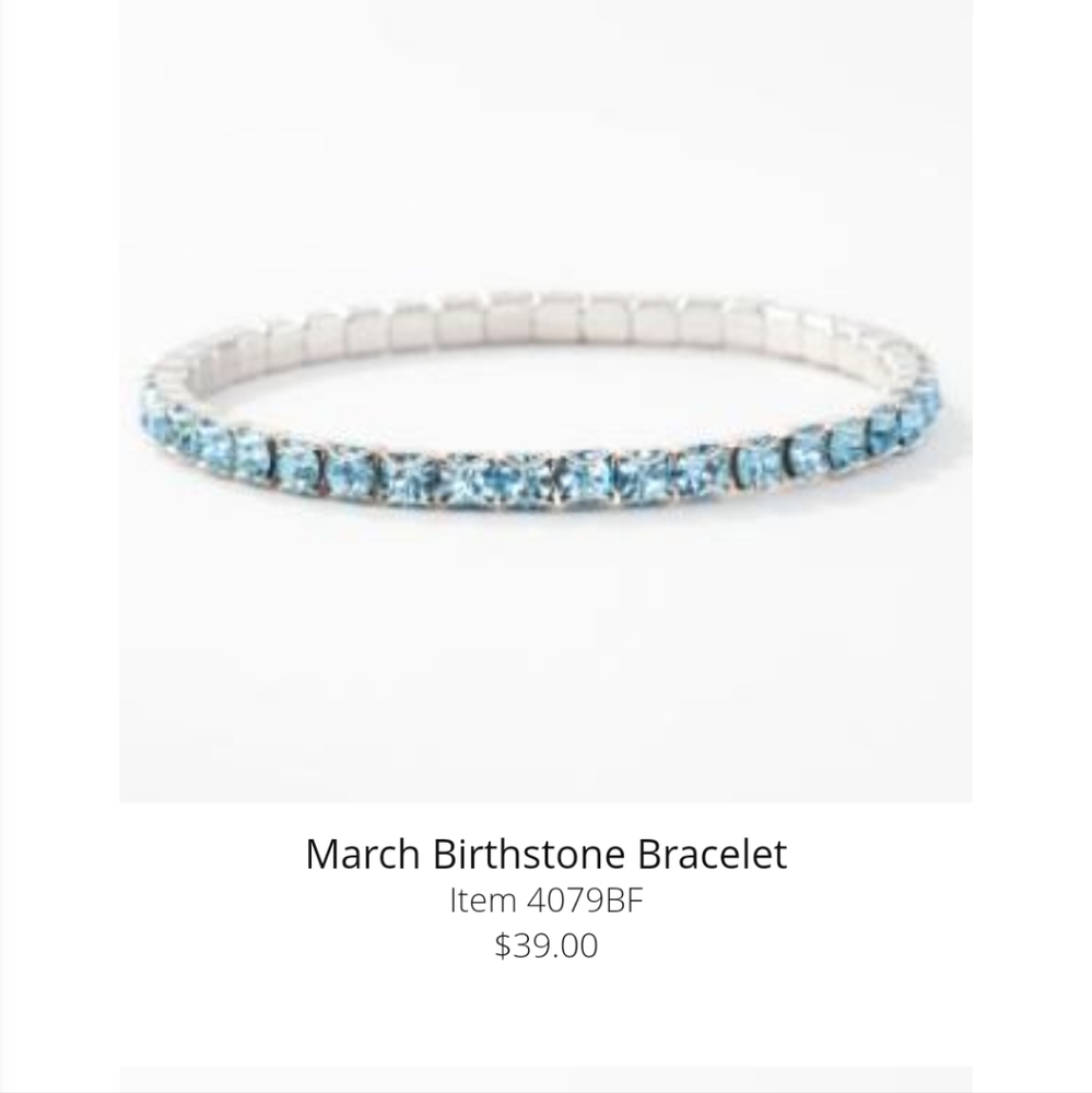 March Birthstone Bracelet